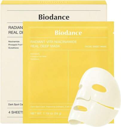 Biodance VITA NIACINAMIDE DEEP MASK SET - Pack Of 4 Masks