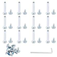 12 Sets Skate Wheel Screw, 6mm/15/64 OD Shaft Hex Socket Screw Axles Roller Skate With Allen Wrench Long - Initial - View 3