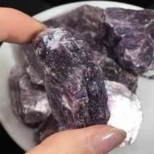 1块天然锂云母标本，散发着迷人的紫色光泽，是优雅的水晶礼品和家居装饰石。 - 紫雲母礦石原石礦標 - 查看 13