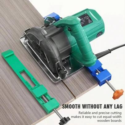 1pc Adjustable ABS Plastic Cutting Machine Base Rail Circular Saw Guide With Metal Frame Clamping Mechanism Precision Wood Cutting Guide Thin Saw Blade Clamp Table Saw Clamp Guide For Woodworking Milling Positioning Clamp Lightweight Durable For Professionals And DIY Enthusiasts