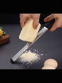 1pc Stainless Steel Cheese Grater/Slicer, Lemon Zester, Chocolate Shaver, Fruit Peeler, Vegetable Shredder, Kitchen Tool - View 4