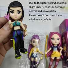 Set de 6 cajas ciegas con figuras de dibujos animados de las integrantes del grupo femenino de K-pop "Devil Girls" (Mila, Rumi), juguetes y decoraciones de moda, regalo ideal para fans jóvenes de K-pop y coleccionistas - Multicolor - Ver 8
