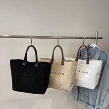 Túi xách đeo vai thời trang cỡ lớn, chất liệu vải nhung mềm mại, có túi bên hông và nhiều ngăn bên trong, khóa kéo, phù hợp cho những chuyến đi ngắn, đi làm và sử dụng hàng ngày. - Nhiều màu - Xem 3