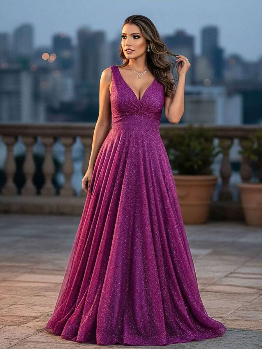 Grife Velasco Women Party Dresses - 玫瑰紅 - 查看 1