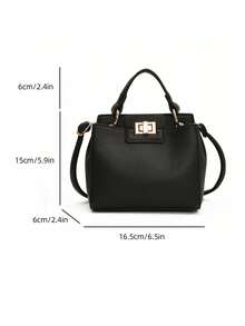 1 chiếc túi xách mini, túi đeo vai mini nhiều ngăn màu đen, ví nữ cao cấp sang trọng, ví đựng tiền nữ, túi đeo chéo nữ, túi tote thanh lịch, túi đựng điện thoại, thích hợp để đi mua sắm, đựng ví, mỹ phẩm, dành cho phụ nữ trẻ, sinh viên đại học, nhân viên mới, nhân viên văn phòng. Lý tưởng cho văn phòng, trường đại học, công việc, sự kiện kinh doanh, đi lại, hoạt động ngoài trời, du lịch và làm quà tặng cho bạn bè và gia đình. - màu đen - Xem 5