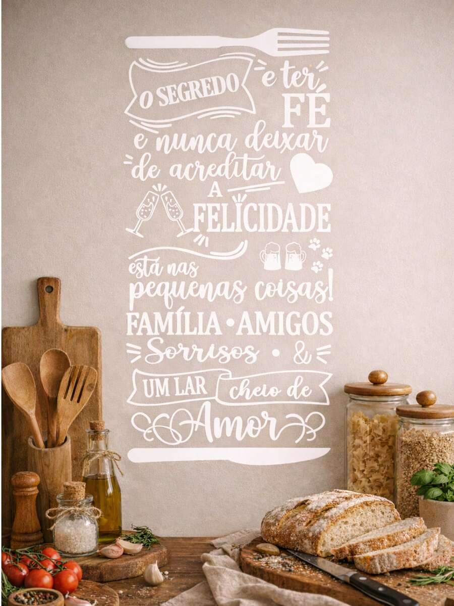 Decorative Wall Sticker With The Phrase "The Secret". - BLANCO - Ver 1