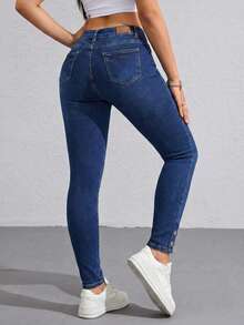 Los Skinny Jeans Perfectos: Cómo Elegir el Ajuste y el Estilo Ideal - Azul H2VA10 - Ver 4