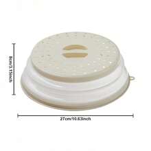 LDQ Microwave Splash Guard And Steam Plate - Heat Resistant (Up To 450°C), Ventilated Cover, Suitable For Microwave Ovens And Convection Ovens, Can Be Used As A Multi-Purpose Food Cover/Strainer Plate - Fits Bowls, Plates, Dumplings, Vegetables. - Multicolor - View 10