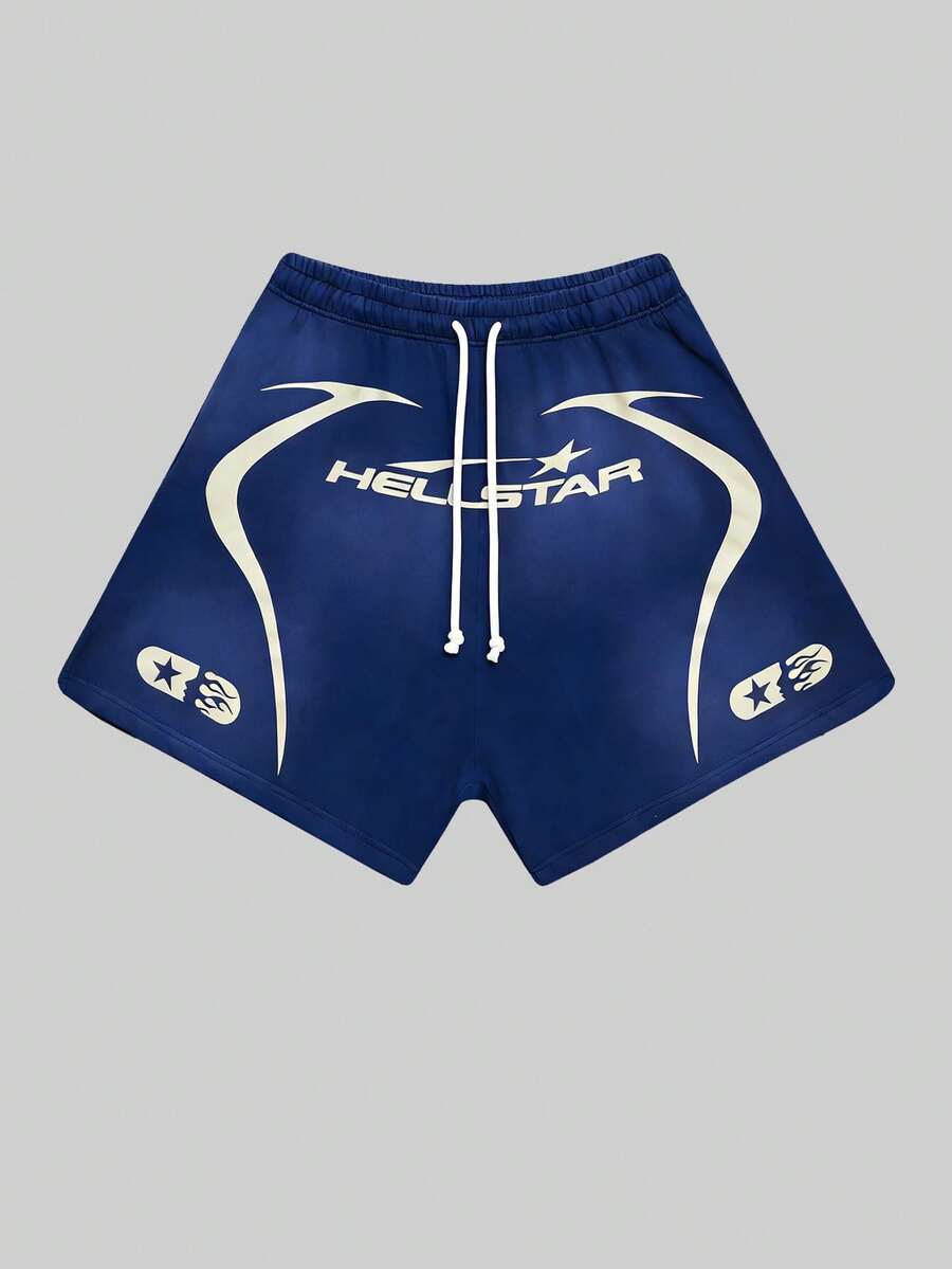 Men's Statement Print Shorts Fashion Designer Patterned Casual Daily Wear Shorts - Multicolor - View 1