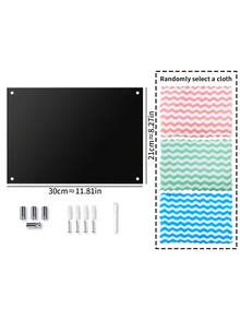 1 Set Acrylic Blackboard Wall Decor, Writable Surface, Wall-Mounted Acrylic Blackboard - Multicolor - View 9