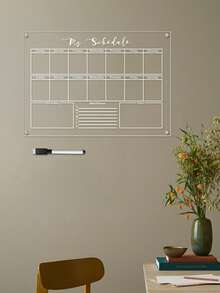 1 Bộ Bảng Lịch Tuần Viết Xóa Khô, Bảng Acrylic Trong Suốt Để Treo Tường - nhiều màu - Xem 2