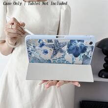 1 chiếc ốp bảo vệ máy tính bảng họa tiết hoa biển, có khe cắm bút cảm ứng, phù hợp với các dòng máy 10.9/10.2 inch Air 5th/Pro 11/10th/9.7 inch Air 2/7th/8th/Air 4/5, Pro 11, 10.9 inch 2022 Air, 13 inch Air M3 2025, 11 inch Air M3 2025, 11 inch A16 2025, 5/5PR/6/6PRO/7/7PRO, Galaxy Tab S10+/S9/A9, hỗ trợ chức năng tự động bật/tắt màn hình, phụ kiện máy tính bảng thời trang. - Nhiều màu - Xem 4