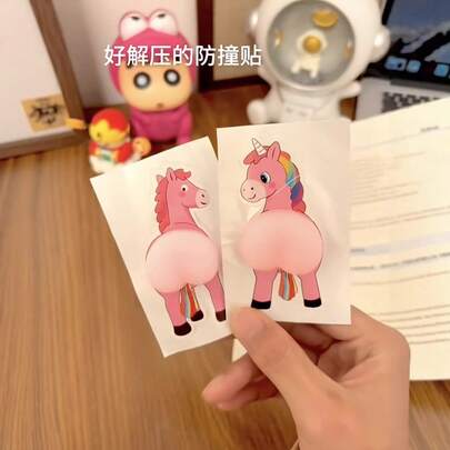 2 món đồ chơi bóp hình ngựa 3D dễ thương mới, đồ chơi giảm căng thẳng, đồ trang trí bảo vệ chống va chạm hình ngựa cho năm mới.