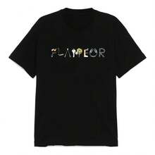 2025 Flaneur Homme Floral Graphic Brand Pattern Printed T-Shirts Summer Cotton Men 'and Women' T-Shirts - 黑色 - 查看 1