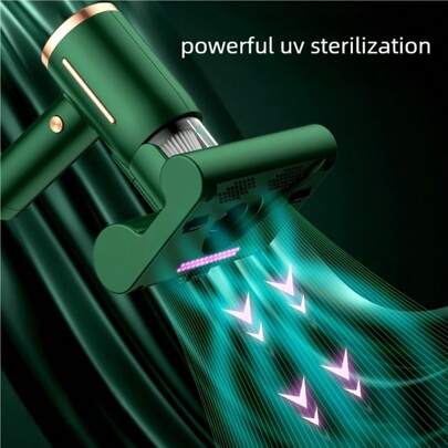 OBOVAY Aspiradora inalámbrica para cama, aspiradora de mano UV, succión potente para limpieza profunda de ropa de cama, sofá, alfombra y otras superficies de tela