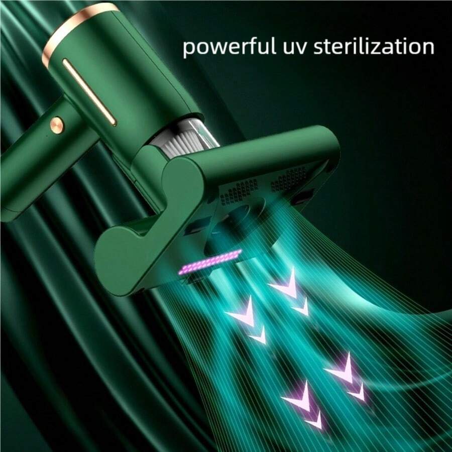 OBOVAY Wireless Bed Vacuum Cleaner, Handheld UV Vacuum Cleaner, Powerful Suction For Deep Cleaning Bedding, Sofa, Carpet And Other Fabric Surfaces - Multicolor - View 1