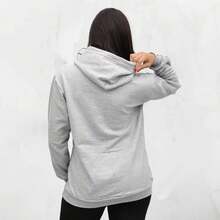 Pink And Blue Faith Women's Sweatshirt - Grey - View 3