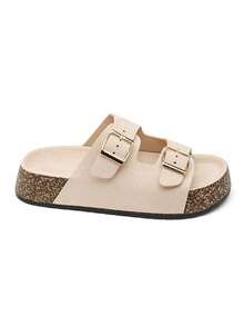 Sandal và dép hở gót phong cách Bohemian: Vẻ thanh lịch tự nhiên với những chi tiết thủ công tinh tế. - Màu be - Xem 3