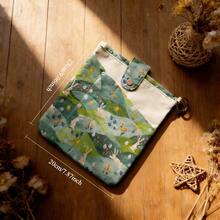 1 chiếc cặp sách hình thỏ thảo nguyên, túi đựng đồ đa năng, túi đựng văn phòng phẩm tối giản, tiện dụng cho học sinh. - Mảnh duy nhất - Xem 12