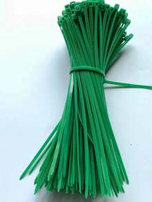 100根园艺捆扎带，包括拉链扎带、塑料薄膜扎带、植物固定带、便携式园艺电缆扎带，适用于园艺和草坪护理 - B - 查看 5