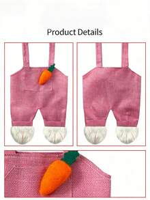 1pc Creative Easter Bunny Suspender Bag, Cute Design Candy Party Gift Bag - Sets - View 3