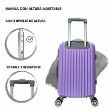 Maleta De Mano Para 10 Kg Ligera Rigida Impermeable - Lila Púrpura - Ver 6