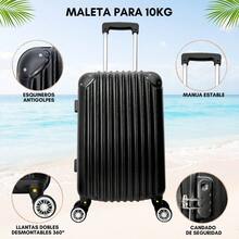 Maleta De Mano Para 10 Kg Ligera Rigida Impermeable - Negro - Ver 5
