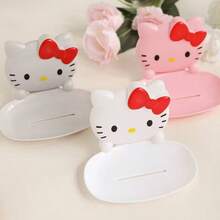 Sanrio 1个Hello Kitty皂碟，浴室壁挂式皂架，无需钻孔 - 多色 - 查看 2