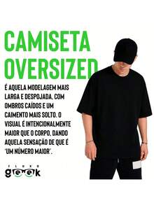 Oversized T-Shirt "Its Brazil Not Brazil" Fun Print World Cup REF 3559 FLUXOGEEK - Blanco - Ver 4