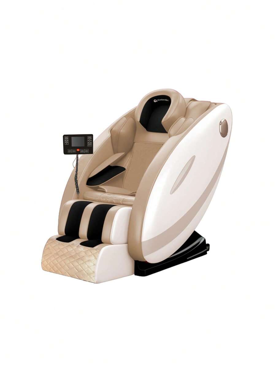 Sillón de Masaje Gravedad Cero, Terapéutico de Cuerpo Completo con Control Remoto (95 * 73 * 150 Cm). Bluelander - Beis - Ver 1