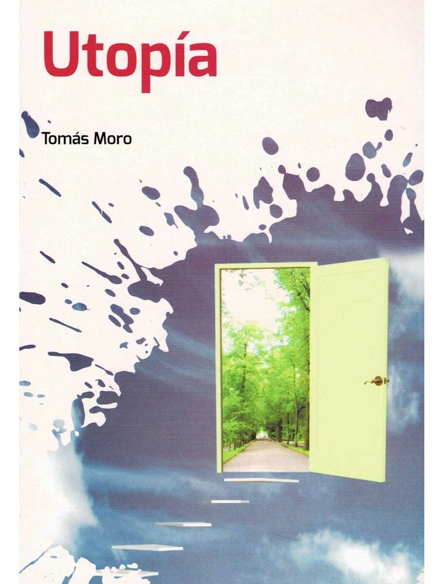 Utopía - Autor: Tomás Moro; Editorial:  Época: Colección:  Nuevos talentos;  Tema: Filosofía - Utopía es el nombre de una isla fantástica y es el proyecto político de un Estado imaginario que lanza Santo Tomás Moro (1477-1535) hacia el futuro, como el emblema educativo más alto de la humanidad.   Debe realizar la libertad de los hombres y una sociedad justa y equitativa.   Utopía es la ficción histórica de Moro, es lo por venir, es el advenimiento de un modelo a seguir.   La estabilidad ha de ser la república, éticamente constituida con equidad, y el gobierno de la mayoría. - Libro único - Ver 1