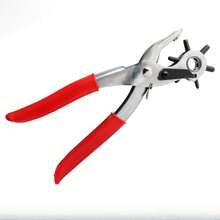 Multi-Function Hole Punch Pliers, Round, Flat, Oval Hole Puncher For Belts, Leather Goods - 2.0-4.5 Full Circular Hole - View 1