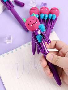 1pc/3pcs/6pcs Creative Stress-Relief Monster Bouncing Gel Pen 0.5mm Black Ink Gel Pen Fun Office Pen Student Pen Office/School Supplies - Boxing Style - View 2