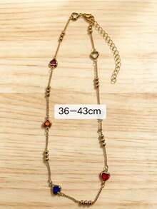 1件 时尚菊花项链 - 彩色 - 查看 3