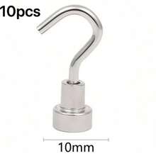 5/10pcs Heavy Duty Magnetic Hooks For Cruise Cabin Use And Home Organization, Ultra Strong Magnetic Hanging Hooks For Metal Surfaces, Perfect For Refrigerator, Toolbox, Kitchen Rack, Pantry Storage, Laundry Room, Garage, Barbecue Area, Office Desk, Dorm, Closet, Filing Cabinet, Workshop, Hobby Room, Seasonal Decoration, Cable And Accessory Management, Space Saving Multipurpose - Multicolor - View 9