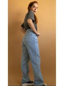 Wide Leg/Pantalona Jeans, Used 23820 - Blue Ambition - 查看 3