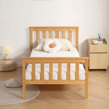 3ft Single Wooden Bed Frame In Pine - Pine - View 3