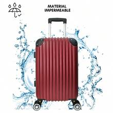Maleta De Mano Para 10 Kg Ligera Rigida Impermeable - Burdeos - Ver 6