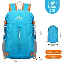 户外旅行背包登山包 40升大容量男女通用背包防水骑行背包带防雨罩休闲时尚背包新款旅行包带胸扣和腰扣徒步旅行包 - 彩色 - 查看 16