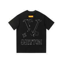High Quality Designer Luis Viton T Shirt For Men And Women Versatile And  Summer Clothing By Louiseviution Style - màu đen - Xem 1