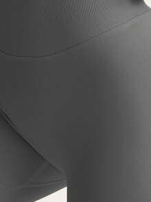 高腰收腹短裤，隐形提拉紧身短裤，骑行短裤（曲线设计），女士平角内裤，束腰带，大码曲线设计，黑色短裤，紧身短裤，运动短裤 - 彩色 - 查看 5