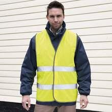 Result Unisex Adult High-Vis Reflective Vest (Yellow) - 100% Polyester - 120gsm - (BC4712) - Yellow - View 1