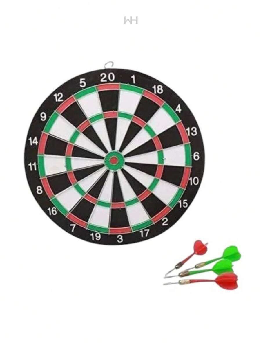 MEDIUM Dart Set, Target Shooting Game With Ultra Precise Steel Tip Darts. - Black - View 1