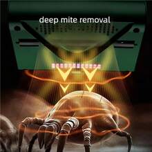 OBOVAY Wireless Bed Vacuum Cleaner, Handheld UV Vacuum Cleaner, Powerful Suction For Deep Cleaning Bedding, Sofa, Carpet And Other Fabric Surfaces - Multicolor - View 8