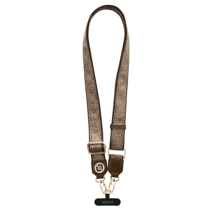 Guess 4g Logo Diamond Pendant - Brown - View 1
