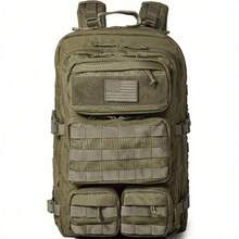 50L/30L Elite Tactical Backpack | 3X Starkare Arbets- & Militärryggsäck | Slitstark och Robust | 3-dagars MOLLE Bug Out-väska - Multifärgad - Visa 5