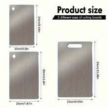 3pcs Titanium Cutting Boards 2026 New Upgrade - Heavy-Duty, Pure Titanium Cutting Board, Rust-Resistant, Easy To Clean, Space-Saving, Rounded Edges, Hook Handles - Durable Kitchen Prep Boards For Meat, Vegetables, And Fruits - Perfect For Home, Outdoor BBQ, And Gifts - 彩色 - 查看 9