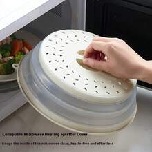 LDQ Microwave Splash Guard And Steam Plate - Heat Resistant (Up To 450°C), Ventilated Cover, Suitable For Microwave Ovens And Convection Ovens, Can Be Used As A Multi-Purpose Food Cover/Strainer Plate - Fits Bowls, Plates, Dumplings, Vegetables. - Multicolor - View 3