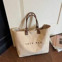 Túi xách đeo vai thời trang cỡ lớn, chất liệu vải nhung mềm mại, có túi bên hông và nhiều ngăn bên trong, khóa kéo, phù hợp cho những chuyến đi ngắn, đi làm và sử dụng hàng ngày. - Nhiều màu - Xem 1