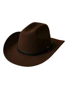 1pc Country And Western Women's Hats, Cowboy, Cowgirl Hat, Cowgirl, Bride,Suitable For Cycling, Parties, Traveling, Weddings And Photography - Multicolor - View 7